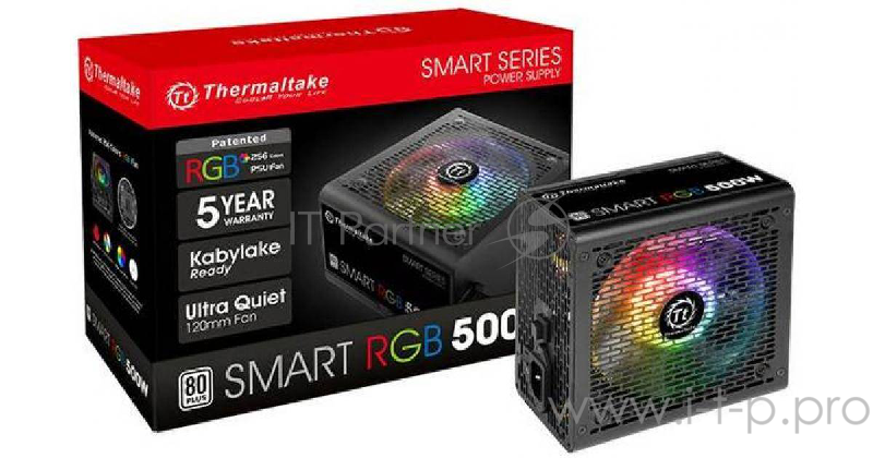 Блок питания Блок питания Thermaltake Smart RGB PS-SPR-0500NHSAWE-1 500W / APFC / 80+