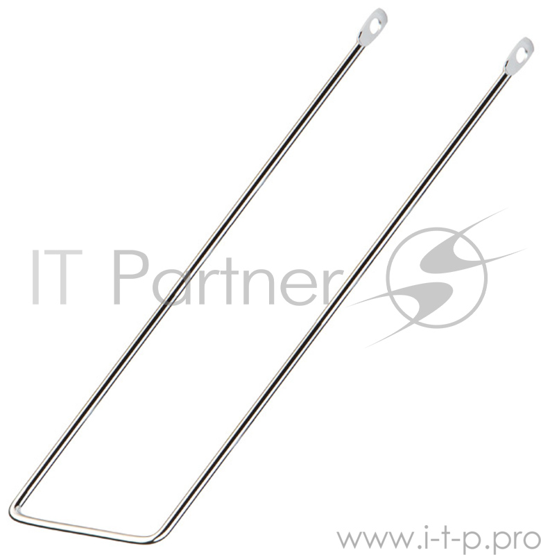 Подпорка для велокорзины 20 хромированная Подпорка для велокорзины на переднюю вилку для велосипедов 20, крепление на оси втулок, длина 290 мм, толщина 6 мм, стальная, хромированная