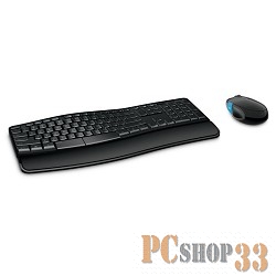 Комплект клавиатура + мышь Microsoft Sculpt Comfort L3V-00017, беспров., черный (USB)