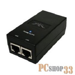 Сетевое оборудование UBIQUITI POE-48-24W Блок питания с PoE, 220 VAC - 48VDC 0.5A
