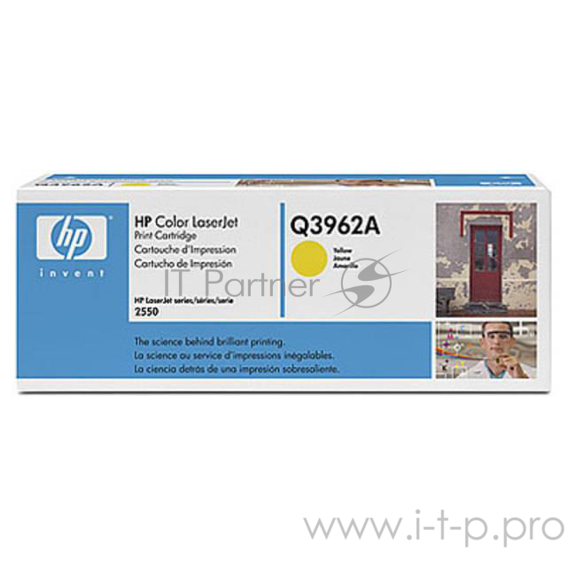 Расходные материалы HP Q3962A Картридж ,Yellow{Color LaserJet 2550, Yellow, (4000 стр.)}