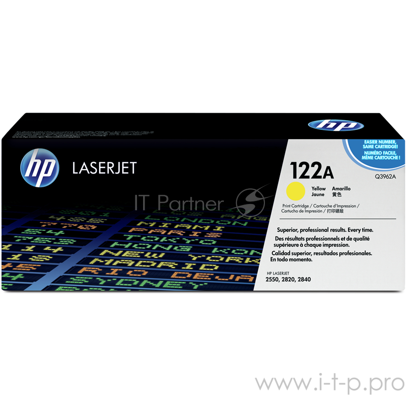 Расходные материалы HP Q3962A Картридж ,Yellow{Color LaserJet 2550, Yellow, (4000 стр.)}