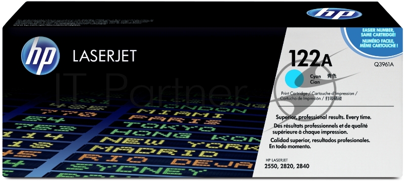 Расходные материалы HP Q3961A Картридж ,Cyan{Color LaserJet 2550, Cyan, (4000 стр.)}