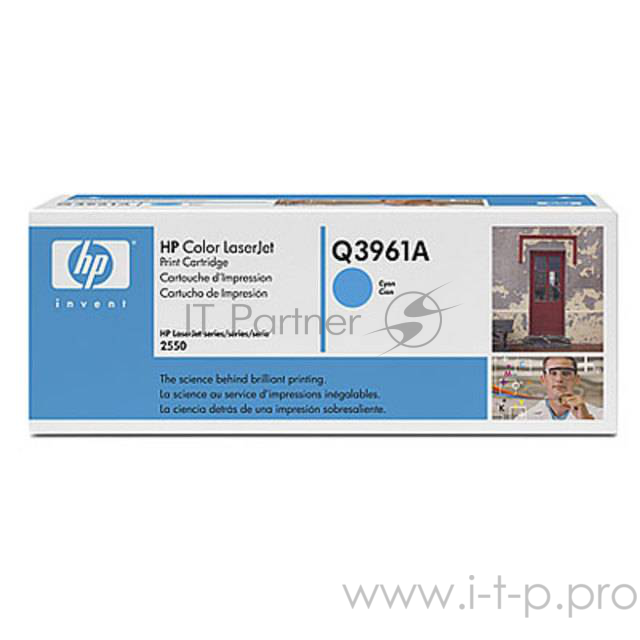 Расходные материалы HP Q3961A Картридж ,Cyan{Color LaserJet 2550, Cyan, (4000 стр.)}