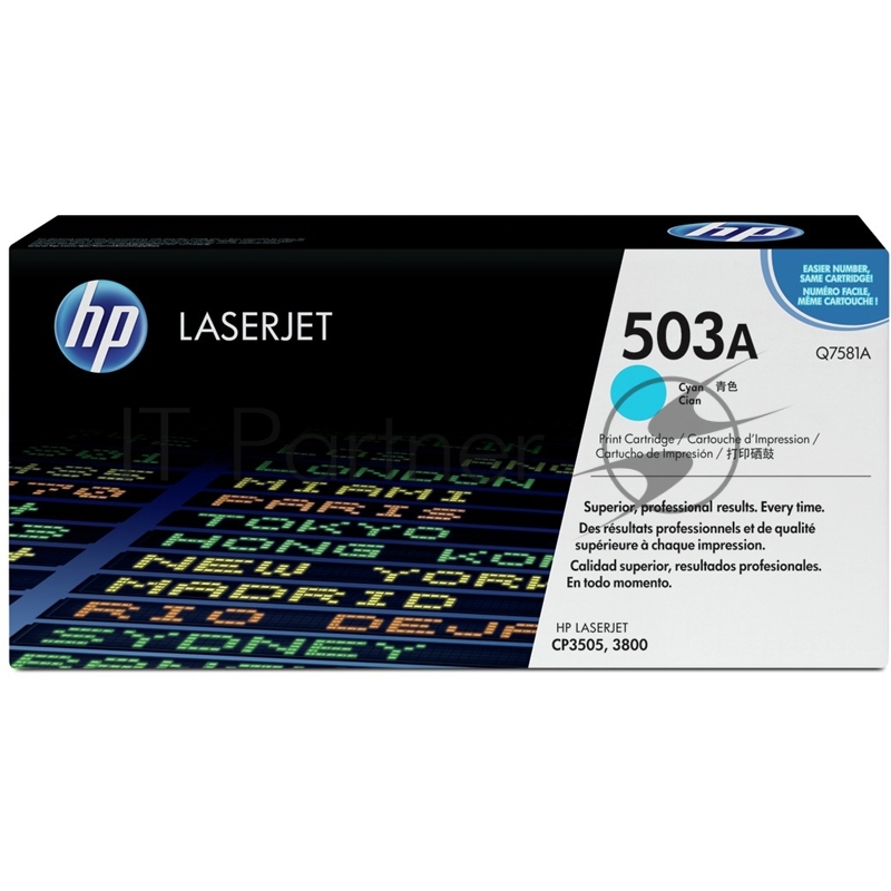 Расходные материалы HP Q7581A Картридж ,Cyan{Color LaserJet P2014/3800, Cyan, (6000стр.)}
