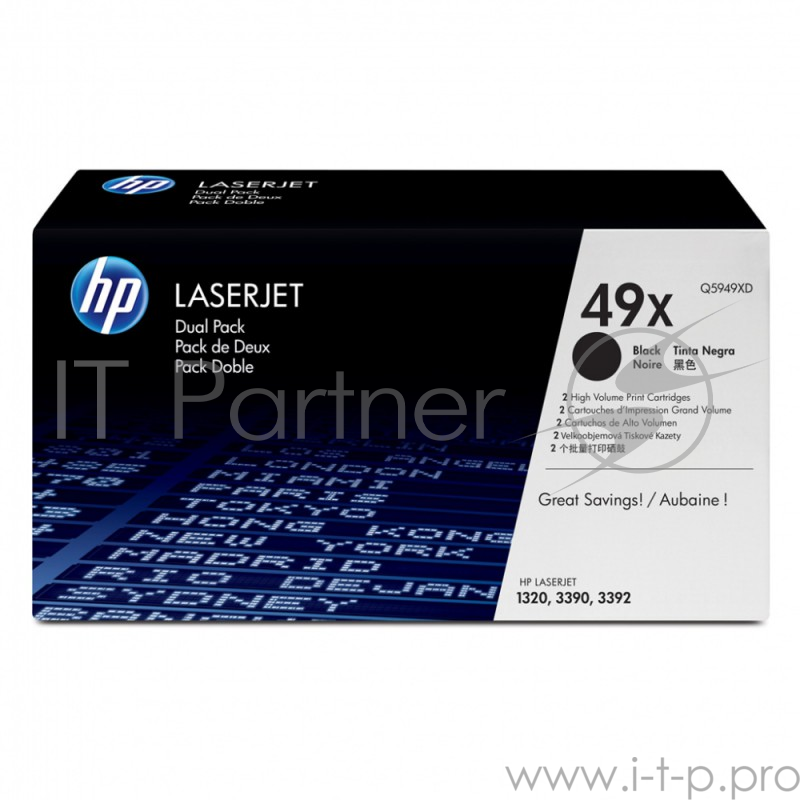 Расходные материалы HP Q5949XD Картридж ,Black{LaserJet 1320/3390/3392, Black, (6000 стр.)}