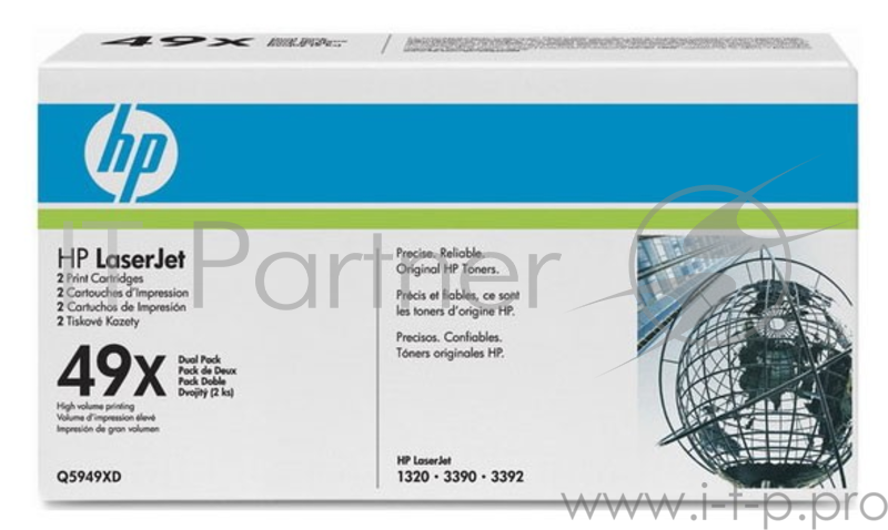 Расходные материалы HP Q5949XD Картридж ,Black{LaserJet 1320/3390/3392, Black, (6000 стр.)}