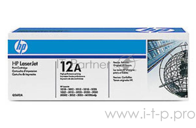 Тонер-картридж HP Q2612A черный для LaserJet 1010/1018/1020/1012/1015/3015/ (2000стр.)