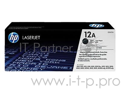 Тонер-картридж HP Q2612A черный для LaserJet 1010/1018/1020/1012/1015/3015/ (2000стр.)
