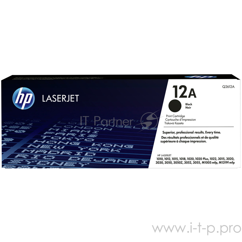 Тонер-картридж HP Q2612A черный для LaserJet 1010/1018/1020/1012/1015/3015/ (2000стр.)