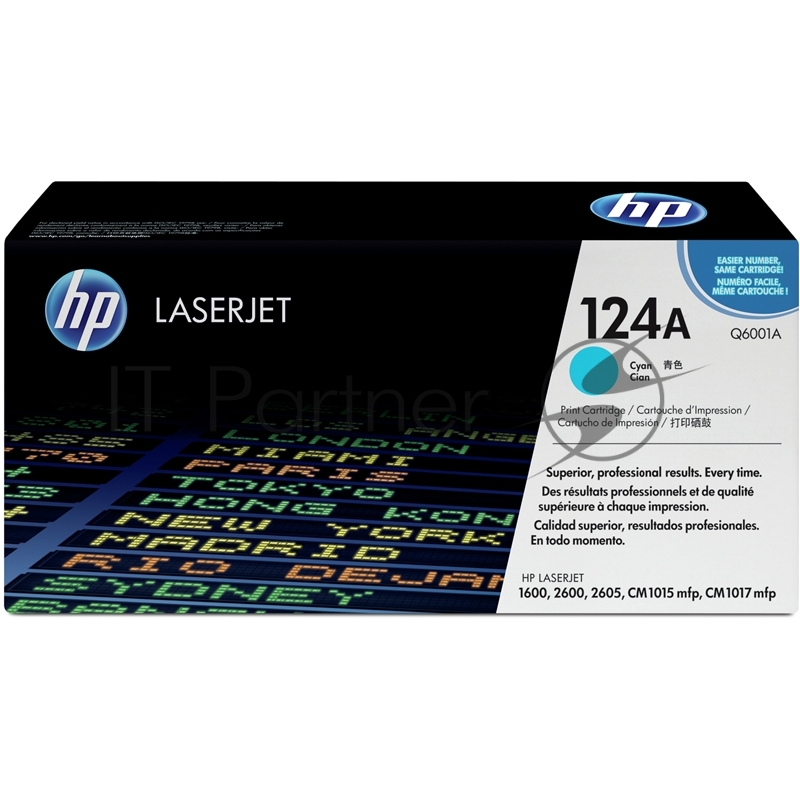 Расходные материалы HP Q6001A Картридж ,Cyan{Color LaserJet 2600, Cyan, (2000стр.)}
