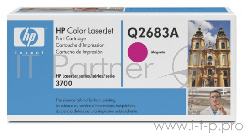 Расходные материалы HP Q2683A Картридж ,Magenta{Color LaserJet 3700, Magenta, (6000стр.)}