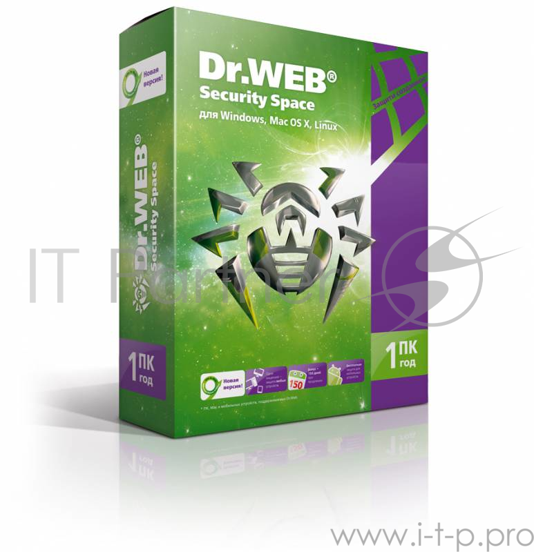 Программное обеспечение ПО DR.Web Security Space 1 ПК/1 год (BHW-B-12M-1-A3)