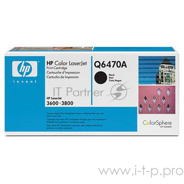 Расходные материалы HP Q6470A Картридж , Black{Color LaserJet 3600/3800, Black, (6000стр.)}