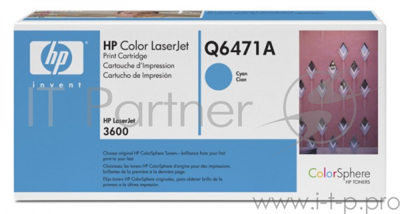 Расходные материалы HP Q6471A Картридж ,Cyan{Color LaserJet 3600, Cyan, (4000стр.)}
