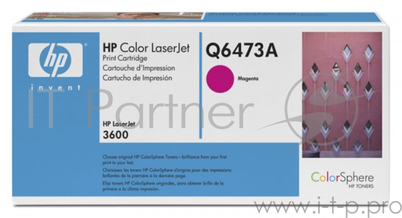 Расходные материалы HP Q6473A Картридж ,Magenta{Color LaserJet 3600, Magenta, (4000стр.)}