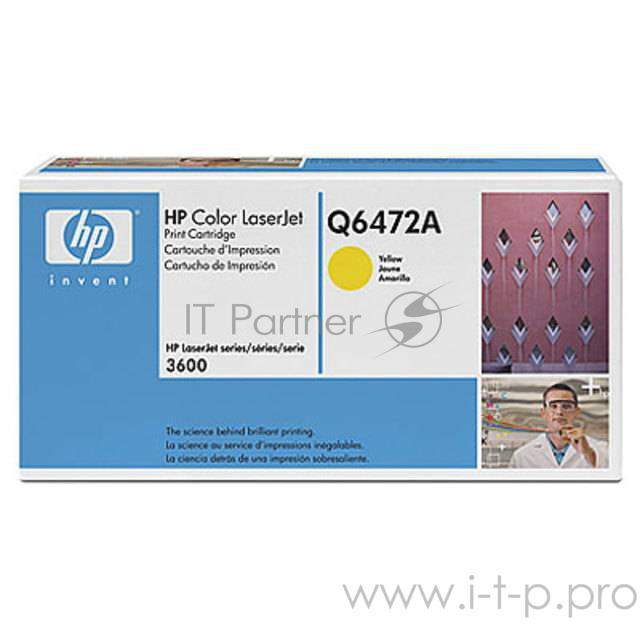 Расходные материалы HP Q6472A Картридж ,Yellow{Color LaserJet 3600, Yellow, (4000стр.)}