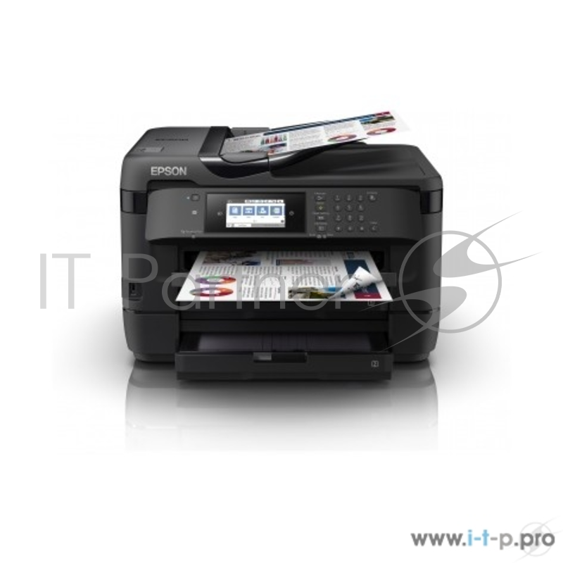 Принтер Epson WorkForce WF-7720DTWF C11CG37412 (А3+, 4 цвета ,32/20 стр/мин ,1200x2400 dpi,Duplex A3 формата,ЖК-экран 10,9 см.Слот для карт памяти,лоток на 500 л)