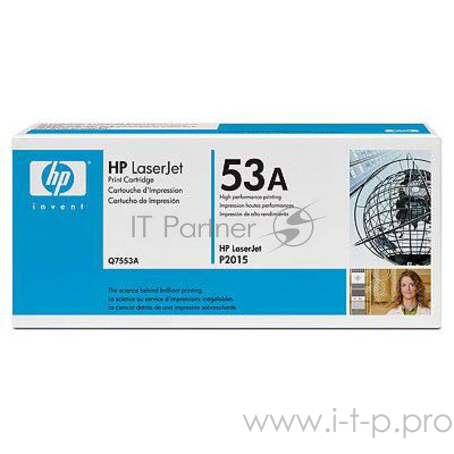 Расходные материалы HP Q7553A Картридж ,Black{LaserJet P2015, Black, (3000 стр.)}