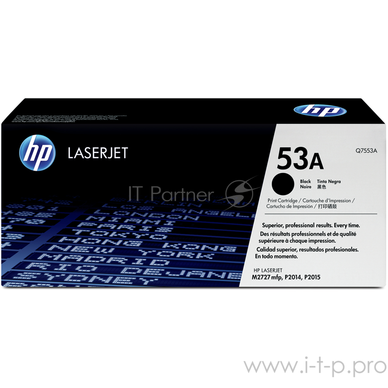 Расходные материалы HP Q7553A Картридж ,Black{LaserJet P2015, Black, (3000 стр.)}