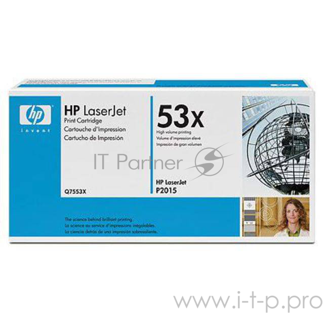 Расходные материалы HP Q7553X Картридж ,Black{LaserJet P2015, Black, (7000 стр.)}