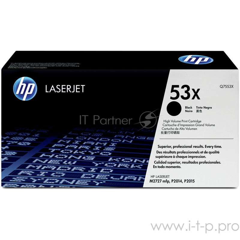 Расходные материалы HP Q7553X Картридж ,Black{LaserJet P2015, Black, (7000 стр.)}