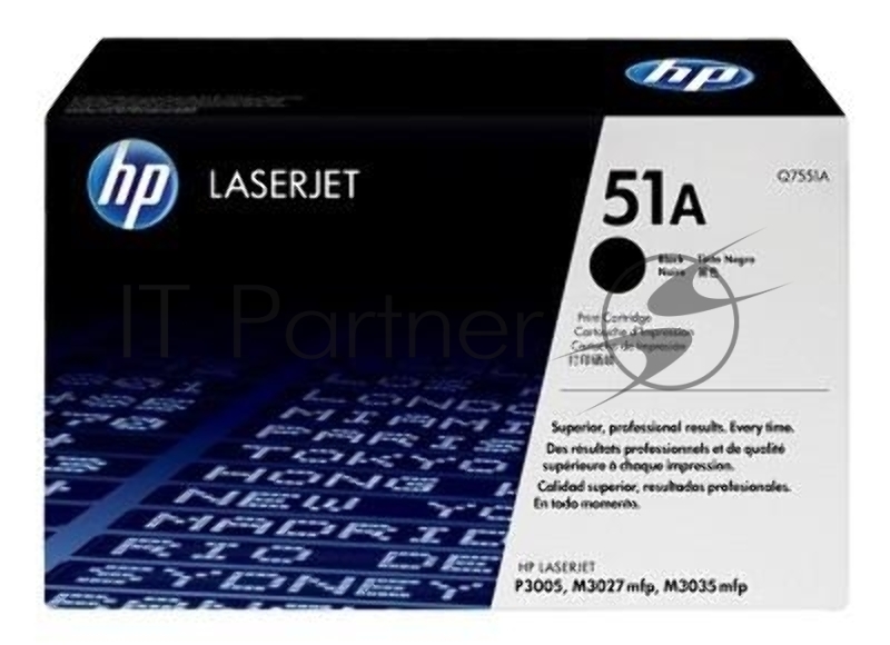 Тонер-картридж HP Q7551A черный, 6500 стр., для LJ P3005/M3035mfp/M3027mfp