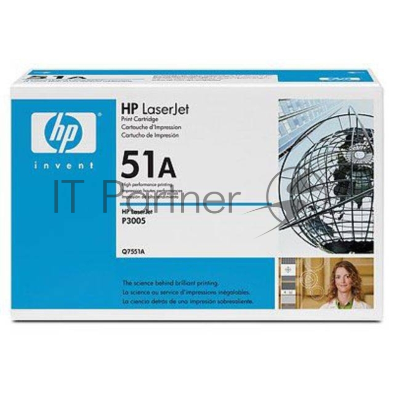 Тонер-картридж HP Q7551A черный, 6500 стр., для LJ P3005/M3035mfp/M3027mfp