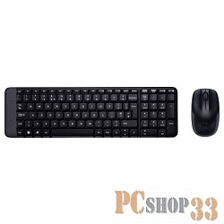 Комплект клавиатура + мышь Logitech MK220 Wireless Combo 920-003169, беспров., черный (USB)