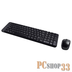 Комплект клавиатура + мышь Logitech MK220 Wireless Combo 920-003169, беспров., черный (USB)