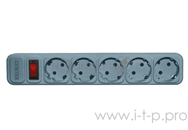 Сетевой фильтр Centek СТ-8900-5-1,8 Gray