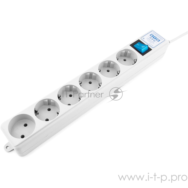 Фильтр-удлинитель PowerCube PRO (SPL(5+1)-16B-P-3M) 3.0 м, LC контур - подавление В/Ч помех, 16А/3,5кВт