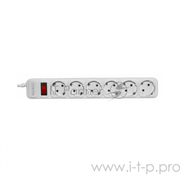 Сетевой фильтр Centek СТ-8901-6-3,0 White