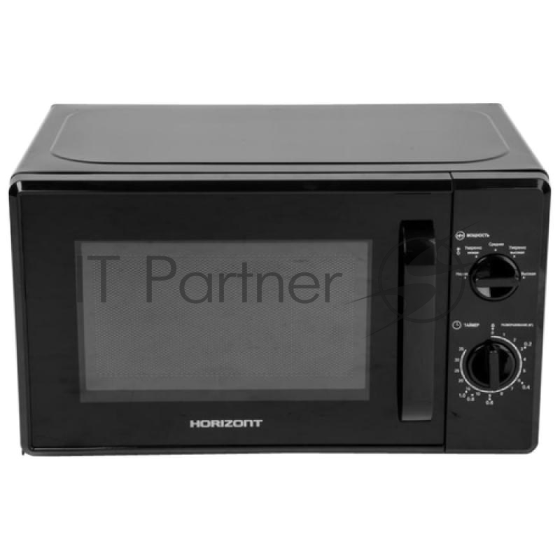Микроволновая печь Horizont 20MW700-1378AAB, 20 литров с режимом работы «Микроволны» («Соло») и механическим типом управления
