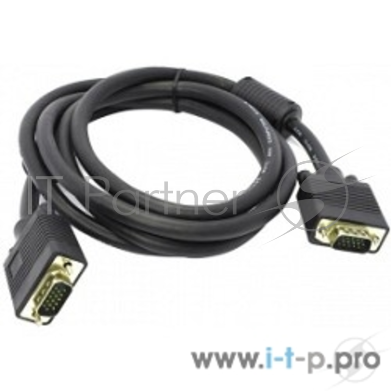 Кабель Exegate EX138949RUS Кабель монитор - SVGA card (15M -15M) 3м 2 фильтра Exegate позолоченные контакты, экранирование
