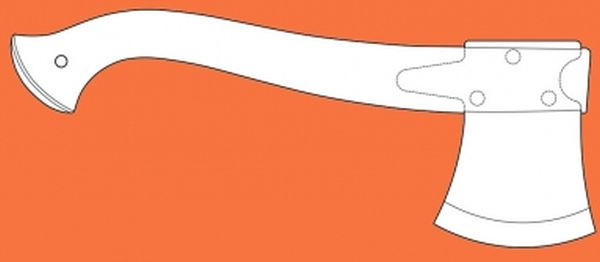 Топор Mora Outdoor Axe 12058 средний оранжевый/черный