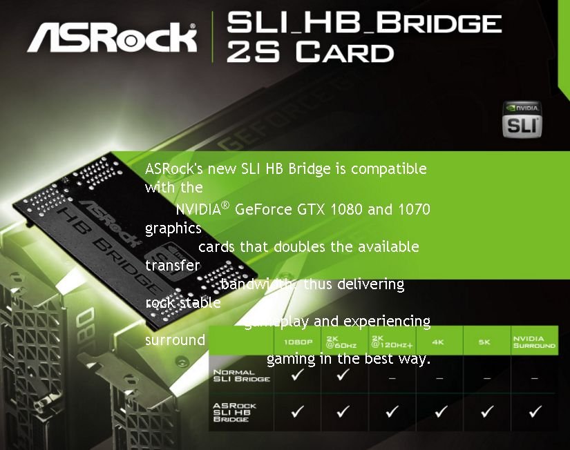Мост-SLI ASRock SLI HB Bridge 2S Card