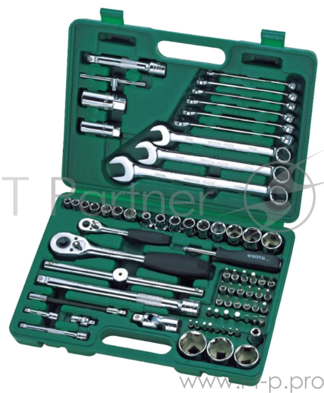 Набор инструментов SATA 09519 76пр. комбинированный metric пласт.кор.