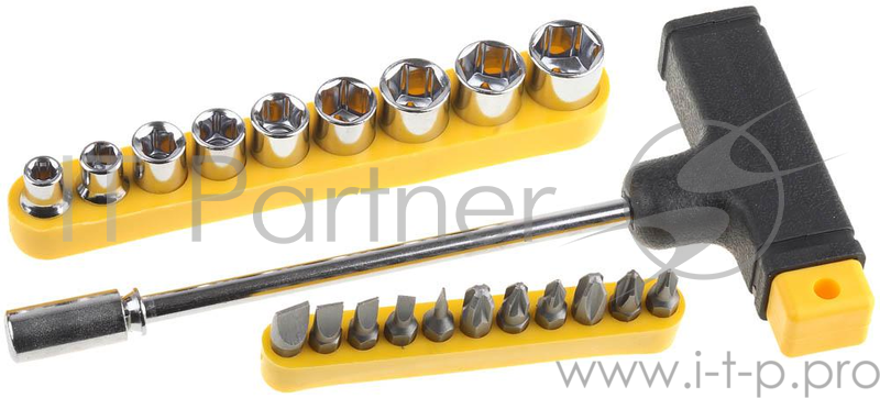 Набор STAYER 2540-H20 с Т-образной ручкой с насадками. 21 предмет