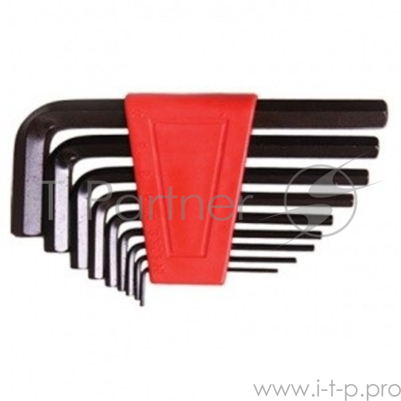 Набор ключей MATRIX 11222 имбусовых hex 2.0–12мм crv 9шт оксидированные