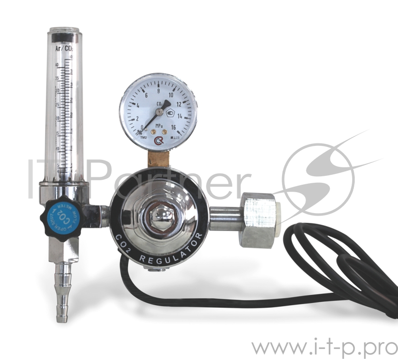 Регулятор ПРОМТЕХКОМПЛЕКТ У-30/АРП-40-Р-КР2 для углекислоты и аргона с ротаметром и подогревателем