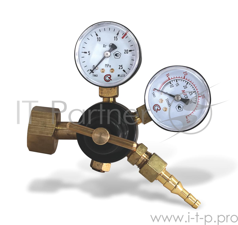 Регулятор ПРОМТЕХКОМПЛЕКТ У-30/АР-40-2 для углекислоты и аргона 0-1.8/2.4м3/ч 15мПа