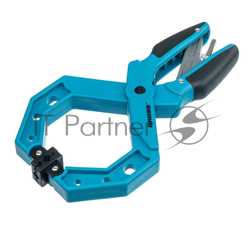 Струбцина GROSS 20805 клещеобразная пластиковый корпус храповый механизм жесткой фиксации 4/100м