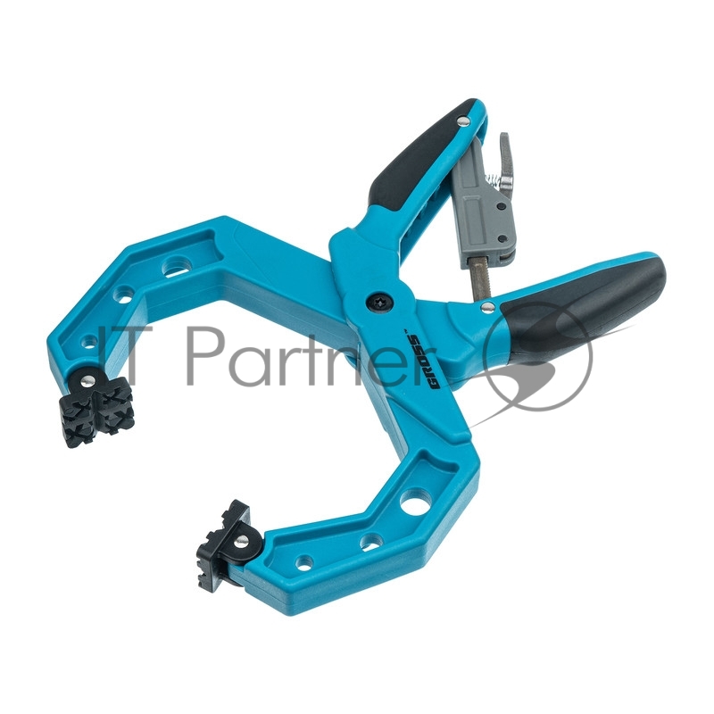 Струбцина GROSS 20805 клещеобразная пластиковый корпус храповый механизм жесткой фиксации 4/100м