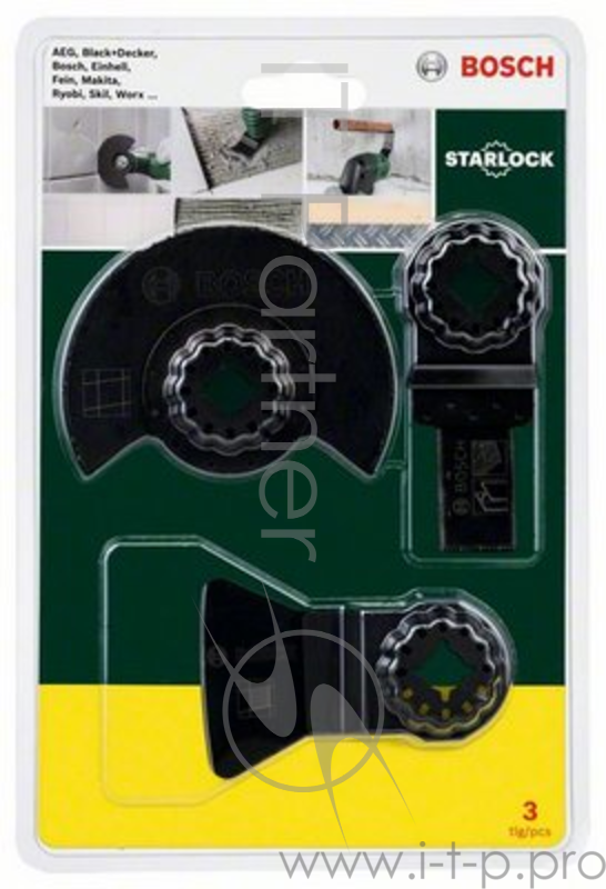 Набор оснастки для МФИ BOSCH 2 607 017 324 для сантехнических работ Starlock