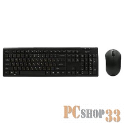 Комплект клавиатура + мышь Gembird KBS-7000-RU, беспров., черный (USB)