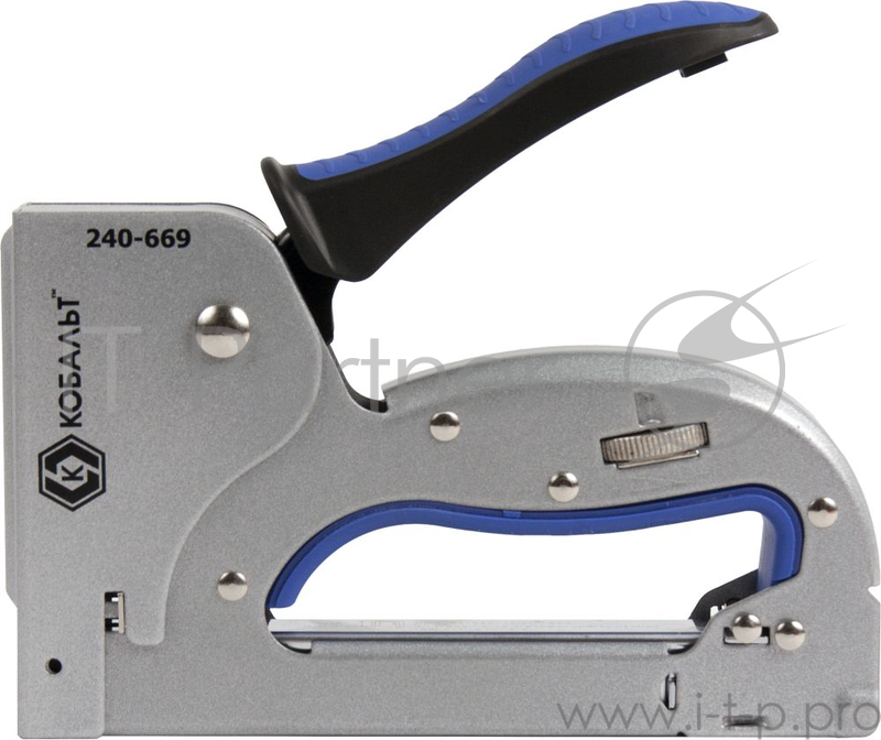 Степлер КОБАЛЬТ 240-669 механический скобы 4-14мм тип 53 регулятор удара