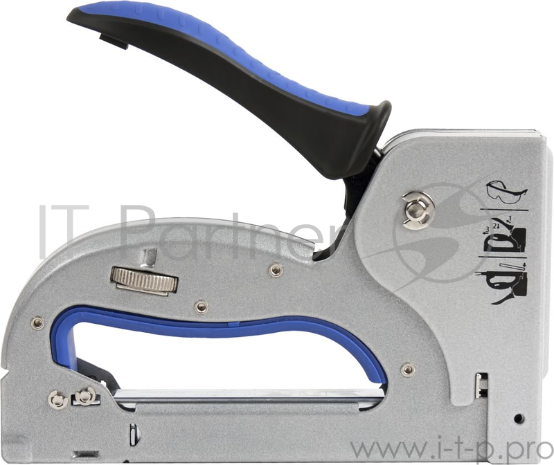 Степлер КОБАЛЬТ 240-669 механический скобы 4-14мм тип 53 регулятор удара