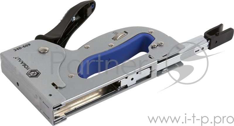 Степлер КОБАЛЬТ 240-669 механический скобы 4-14мм тип 53 регулятор удара