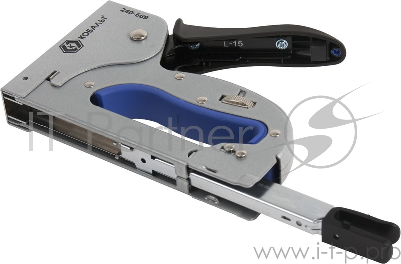 Степлер КОБАЛЬТ 240-669 механический скобы 4-14мм тип 53 регулятор удара